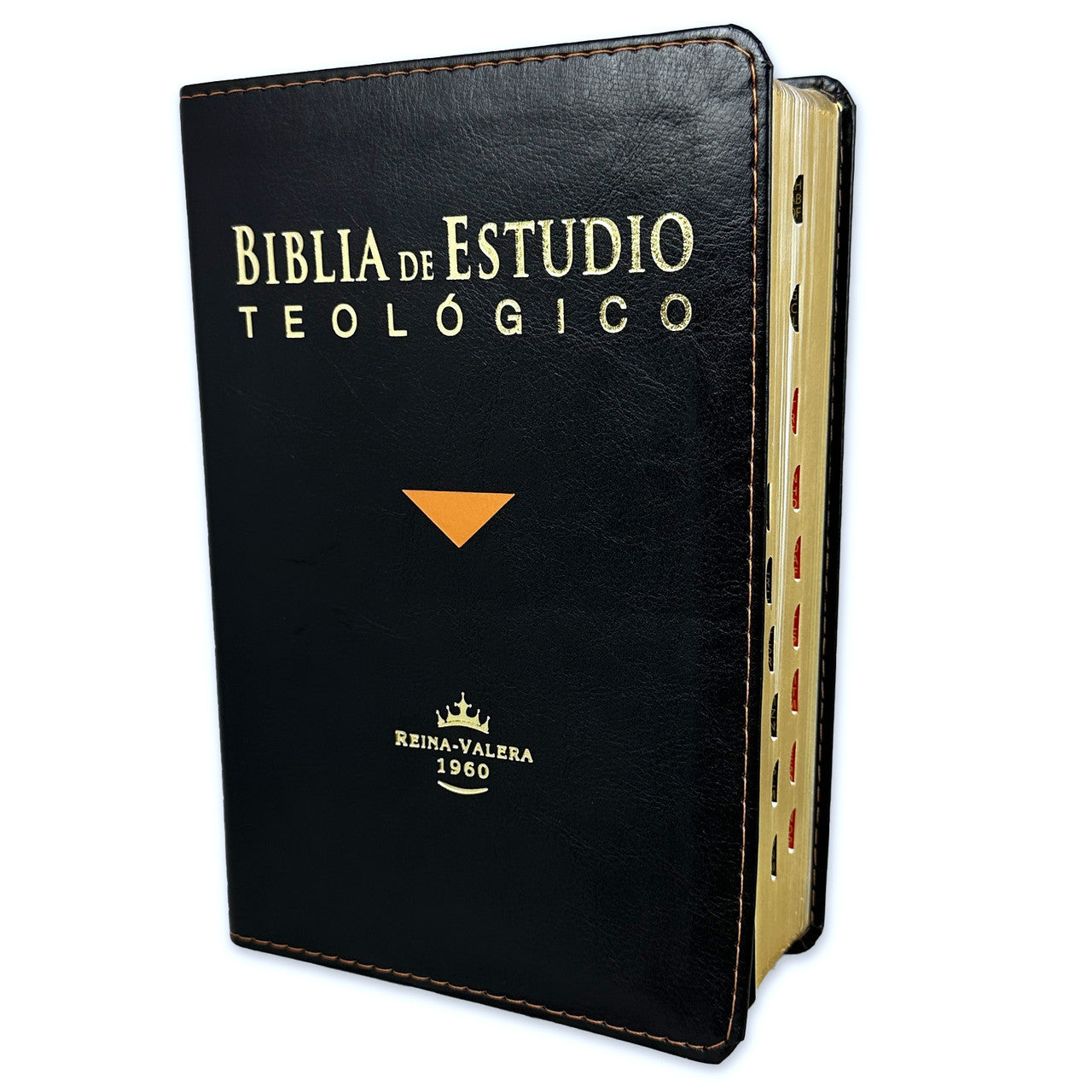 Biblia de Estudio Teológico Personal: RV1960, imitación piel tamaño manual negro con índice