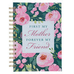 First My Mother Pink Peony Large Wirebound Journal