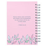 Thank You Mom Pink and White Daisy Wirebound Journal - 1 Thessalonians 5:16-18