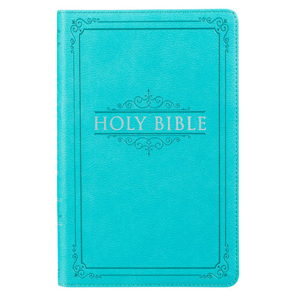 Teal Faux Leather King James Version Gift Edition Bible