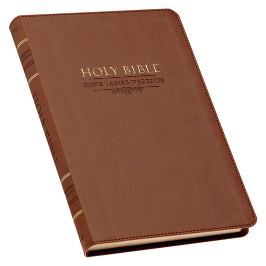 Saddle Tan Faux Leather Gift Edition King James Version Bible