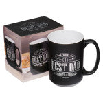 The World's Best Dad Ceramic Coffee Mug - Joshua 1:9