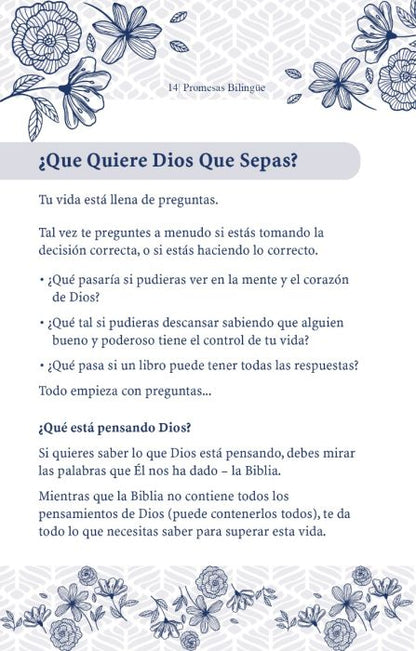 Promesas de Dios para mujeres (bilingüe)