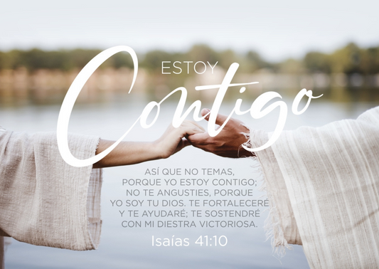 Lienzo / Canvas Isaias 41:10 Estoy Contigo / Manos