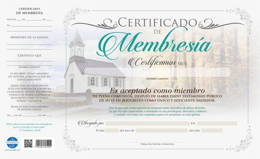 CERTIFICADOS X 20 MEMBRESÍA