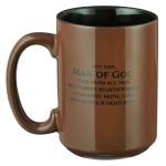 Man of God Coffee Mug - 1 Timothy 6:11 (Taza)