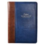 Faithful Servant Legal Size Zippered Portfolio - 2 Chronicles 15:7