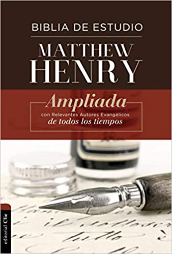 RVR Biblia de Estudio Matthew Henry, Tapa Dura-INDICE